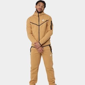NWT Nike Sportswear Tech Fleece 2-piece Hoodie/Joggers - Elemental Gold/sail